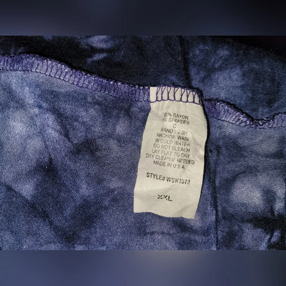 Lock & love navy blue tie dye cardigan women's size XXL - Picture 4 of 5